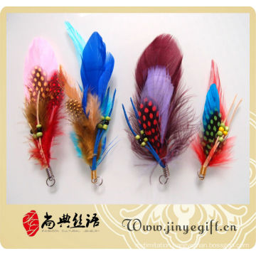 Wholesale Handmade Colored Natural Feather Accessory